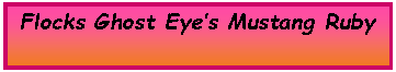 Text Box: Flocks Ghost Eye’s Mustang Ruby