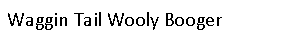 Text Box: Waggin Tail Wooly Booger